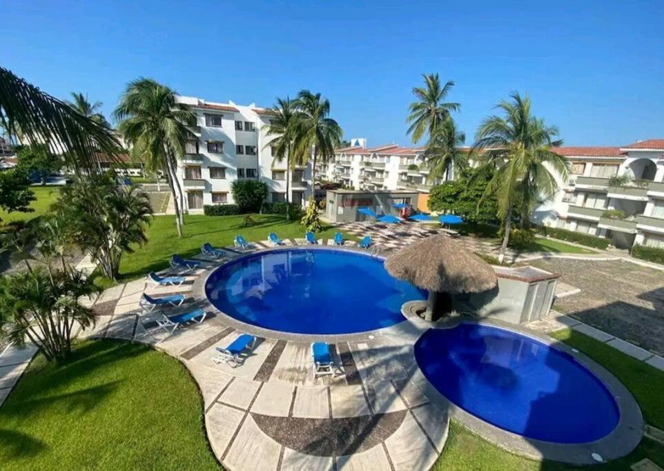 Magnifico Departamento, Cocina Equipada, 2 Recamaras 2 Banos , Hasta 6 Personas, 3 Albercas, Playa A 50 Mts Wifi, Aire Acondicionado Daire Manzanillo Dış mekan fotoğraf