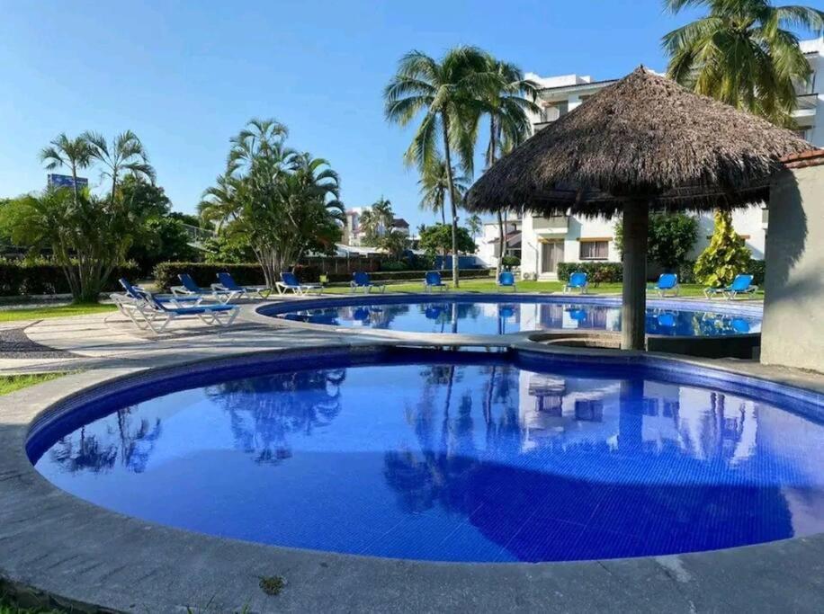 Magnifico Departamento, Cocina Equipada, 2 Recamaras 2 Banos , Hasta 6 Personas, 3 Albercas, Playa A 50 Mts Wifi, Aire Acondicionado Daire Manzanillo Dış mekan fotoğraf