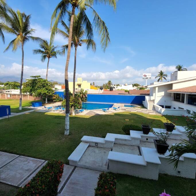 Magnifico Departamento, Cocina Equipada, 2 Recamaras 2 Banos , Hasta 6 Personas, 3 Albercas, Playa A 50 Mts Wifi, Aire Acondicionado Daire Manzanillo Dış mekan fotoğraf