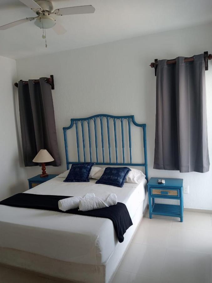 Magnifico Departamento, Cocina Equipada, 2 Recamaras 2 Banos , Hasta 6 Personas, 3 Albercas, Playa A 50 Mts Wifi, Aire Acondicionado Daire Manzanillo Dış mekan fotoğraf